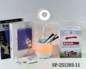 Lámpara de Escritorio LED 3 en 1 con Portalápices, Luz Nocturna RGB, Cuello de Cisne Flexible, Lámpara de Estudio <span class=keywords><strong>SP</strong></span>-251203-11 - Product Image 4