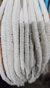 DEE.LUN TGS-70081 <span class=keywords><strong>Perline</strong></span> Heishi in Conchiglia Naturale Bianca 6MM 8MM, <span class=keywords><strong>Perline</strong></span> Piatte Rotonde <span class=keywords><strong>Sottili</strong></span> per Creazione di Braccialetti - Product Image 3