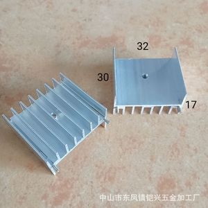 ฮีทซิงค์อะลูมิเนียม 32x17x30 มม. รูขาเสียบคู่ สูง 18 มม. สำหรับ TO220 TO247 MOSFET Schottky แบบติดตั้งบนพื้นผิว - Product Image 2