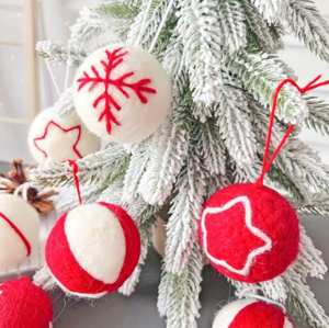 Ensemble de conception attrayante ronde de qualité supérieure comme cadeau ornements d'arbre de Noël décorations de boules de Noël - Product Image 1