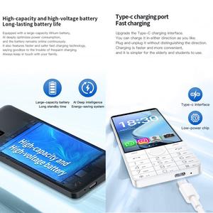 โทรศัพท์ปุ่มกด DOOV R70 4G ลดราคาพิเศษ RAM 6GB ROM 128GB หน้าจอ 4 นิ้ว ระบบ Android 13 Octa Core รองรับ <span class=keywords><strong>Google</strong></span> Store ไม่มีกล้อง - Product Image 4