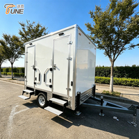 Toilettes portables d'extérieur, bâtiments préfabriqués, toilettes mobiles, toilettes portables de luxe, remorque de toilettes pour la location