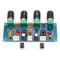 Papan Amplifier NE5532, Preamp papan nada dengan pengaturan Volume Bass Treble, pengontrol nada Preamplifier untuk papan Amplifier