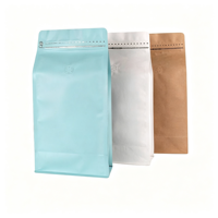 Sachet refermable mat à fermeture éclair pour noix et snacks, emballage hermétique