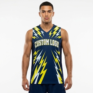 Camiseta sin Mangas Transpirable de Malla de Poliéster, Camisetas de Baloncesto Personalizadas para Equipos, Unisex para Adultos, Cuello en V, Impresas por Sublimación, de Secado Rápido - Product Image 4