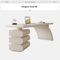 Bureau de Travail Moderne et Simple, Style Crème Luxe Léger Français pour Petit Appartement et Maison