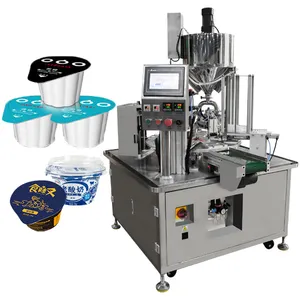 Rotary Coffee Cup Filler Sealing Machine High Accuracy Automatic Can Sealing Machine