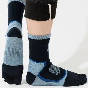 Vente en gros <span class=keywords><strong>Bas</strong></span> d'extérieur pour homme Chaussettes <span class=keywords><strong>de</strong></span> sport à cinq doigts Chaussettes <span class=keywords><strong>de</strong></span> randonnée longues en coton tricoté avec bout fendu 5 <span class=keywords><strong>orteils</strong></span> - Product Image 4