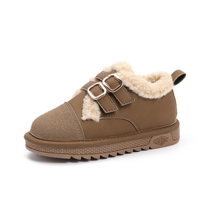 Chaussures en fourrure pour filles, à la mode et mignonnes, nouveaux styles d'automne et d'hiver, chaussures rétro chaudes, chaussures plates décontractées - Product Image 4