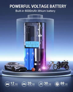 <span class=keywords><strong>Meilleur</strong></span> compresseur d'air pour pneus de voiture, compresseur d'air portable sans fil 6000 mAh, mini compresseur électrique pour pneus de voiture, pompe à air pour pneus de vélo - Product Image 2