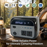 500W Tragbare Powerstation 345,1Wh 110V AC-Steckdose Solargenerator für Camping, Wohnmobil, Reisen, Notfälle und Heim-Notstromversorgung
