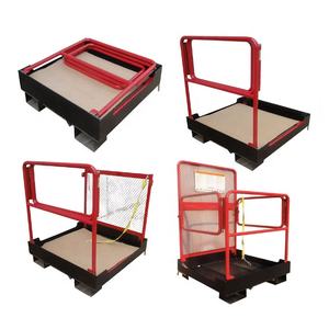 מלגזה בטיחות כלוב עובד פלטפורמות אוויר עבור הרמת מעמיס משאית מעמיס סקיידר משאית - Product Image 6