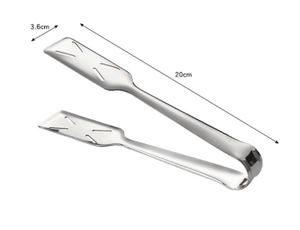 ที่คีบอาหารสแตนเลสหัวเหลี่ยม DF1027 ขนาด 7 นิ้ว ถึง 8 นิ้ว (20 ซม.) ที่คีบขนมปัง ที่คีบสลัด แบบกำหนดเองได้ - Product Image 6