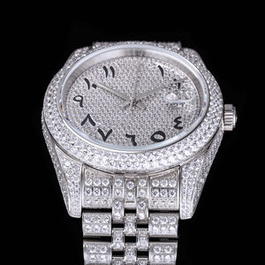 Montre mécanique automatique de luxe pour homme Diamond Ice, montre en acier inoxydable - Product Image 4