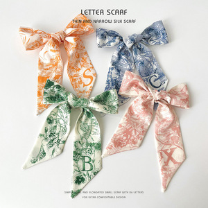 Hot Bán Dễ Thương Động Vật Thiết Kế Hẹp Dài Nhỏ Khăn Ví Cổ Tay Ribbon Tóc Ban Nhạc Tóc Chiếc Khăn Màu Hồng Thỏ Mèo In - Product Image 3