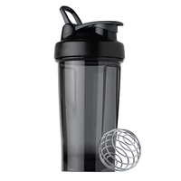 Bouteille shaker protéinée sans BPA de 500 ml avec logo personnalisé, bouteille mélangeuse en plastique anti-fuite pour la salle de sport et le fitness, vente en gros