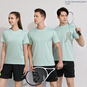 Bán Buôn Người Đàn Ông Của Mùa Hè Thể Thao Quần Áo Nhanh Chóng Làm Khô 200 Gram T-Shirt Quá Khổ In Logo Trống Dệt Kim Rắn Lớp - Product Image 2