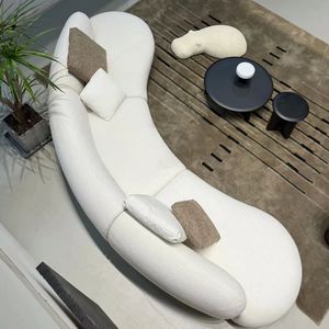 Canapé d'angle semi-circulaire moderne de luxe pour zone de relaxation, salon, magasin de vêtements, salon de beauté, hall, bureau, zone de réception - Product Image 3