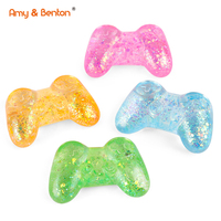 Großhandel Spielcontroller Squishy TPR Gel Stressabbau-Fidget-Spielzeug Großlieferant Glitzer-Videospiel-Partyzubehör Maßanfertigung