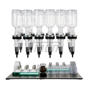 Perfume <b>Dispenser</b> Refill Bar Display 200ml Plastic/Glass Cosmetic Double Row 12 Head Perfume Bar <b>Dispenser</b> Wall - Product Image 2