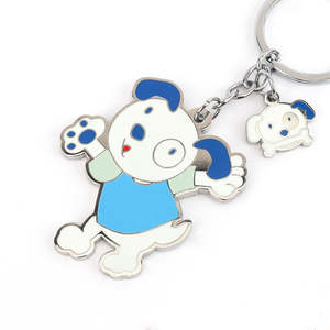 Portachiavi in Metallo Personalizzato con Logo 2D 3D Promozionale Carino Animale Cartone Animato Smalto Duro - Product Image 2