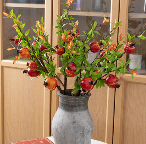 Branches artificielles de grenade réalistes <span class=keywords><strong>à</strong></span> fendre, style INS, pour bricolage mariage et automne - Product Image 6