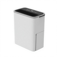 Deshumidificador de Compresor Ultrafino y Silencioso de 12L para Uso Doméstico, WLAN, R290, Descongelación Automática Electrónica
