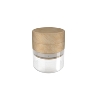 Broyeur de feuilles de tabac en bois manuel Vagrinders Vente en gros Accessoires pour fumeurs sains Broyeur d'herbes en hêtre avec pot de rangement en verre