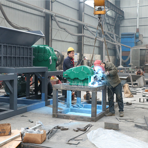 Máy Nghiền Nhỏ Nhỏ Máy Tái Chế Lon Nhôm Kim Loại Nhựa Phế Liệu RDF Dẫn Xuất Rác Vườn Máy Hủy Trục Đơn - Product Image 6