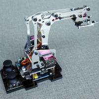 Kit de bras robotique mécanique DIY avec pince à griffes, programmable Arduino, ensemble de construction servo 5DOF, jouet éducatif de codage STEM K02