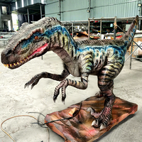 Robot Velociraptor interactif, dinosaure animatronique personnalisé pour les aires de jeux pour enfants