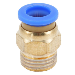 ข้อต่อแบบเร็วสีชมพู ทองแดง พลาสติก เกลียวนอก 12-04 16-04 M5 ข้อต่อสายลม - Product Image 2