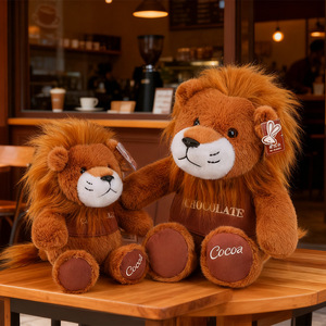 Peluches de León con Logotipo Personalizado, Juguetes de Peluche Relajantes, Muñecos de Animales de Peluche, Ropa Deportiva, Cojín de León Suave, Venta al por Mayor Barata - Product Image 3