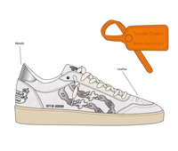 Sneakers de luxe haut de gamme, motif étoile vintage, respirantes, légères, à lacets, pour un ajustement confortable en toutes saisons