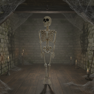 Esqueleto de Halloween Personalizado de 36 Pulgadas, Tamaño Real, Articulado, de Plástico Resistente, Decoración Ajustable para Casa Embrujada y Jardín - Product Image 6