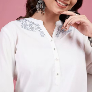 เสื้อคอปกแมนดารินปักผู้หญิง - Product Image 1