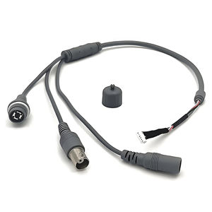 بيع بالجملة جاكيت نحاسي من كلوريد البولي فينيل معزول 50ohm زر محوري BNC موصل طاقة فيديو تسخير الأسلاك إعادة الضبط - Product Image 3