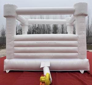 <span class=keywords><strong>Château</strong></span> gonflable blanc <span class=keywords><strong>de</strong></span> qualité commerciale avec tube à ballons, lit <span class=keywords><strong>de</strong></span> saut pour enfants, décoration <span class=keywords><strong>de</strong></span> fête <span class=keywords><strong>de</strong></span> mariage - Product Image 4
