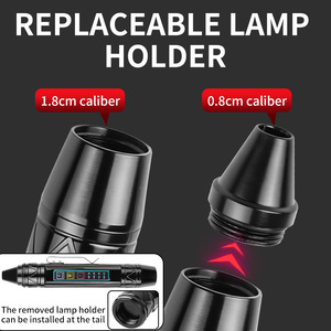 Linterna de identificación con cuatro fuentes de luz, tipo bolígrafo, recargable por USB tipo C, con clip para inspección - Product Image 5