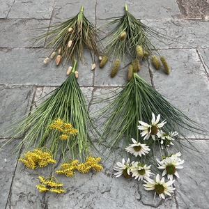 8 têtes échinacée oignon herbe plastique souple arbres PE jetable mariage maison hôtel décor Simulation roseau herbe plante artificielle - Product Image 4