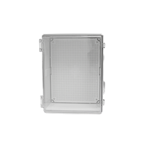 Boîte de distribution électrique extérieure en acier inoxydable avec couvercle transparent ABS IP67 étanche à la poussière et à l'eau