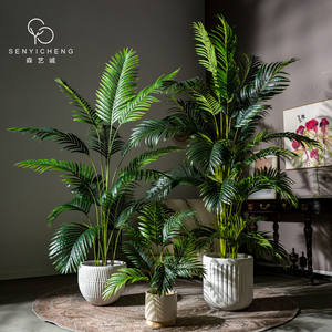 Plantes artificielles au toucher réel en promotion : Palmier Areca et <span class=keywords><strong>bambou</strong></span> en pot pour la décoration intérieure du salon - Product Image 3