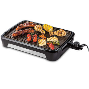 Barbecue électrique, 220 v, sans fumée, grill pour 8, <span class=keywords><strong>6</strong></span>, 10 <span class=keywords><strong>personnes</strong></span>, raquette/plat de cuisson - Product Image 6
