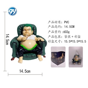 Une Pièce GK Lightning Modèle Fat Série Zoro <span class=keywords><strong>Luffy</strong></span> Sanji Assis Pose Figure Anime Chibi Statue Collection Modèle Décor - Product Image 2