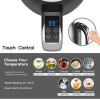 Théière turque avec poignée contrôle par écran tactile fonction de température Samovar bouilloires électriques en acier inoxydable nouveau design
