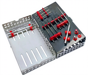 Kit Quirúrgico Zigomático Dental de Alta Calidad, 14 Piezas, Brocas de Implante con Recubrimiento de Titanio, Acero Inoxidable Alemán, Reutilizables, Autoclavables, CE - Product Image 4