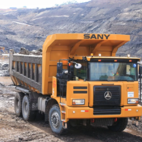 Camion minier hors route SANY SKT105S diesel, 50 tonnes, camion benne pour mine d'or