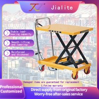 Plateforme élévatrice à ciseaux hydraulique manuelle JIALITE 150 kg, meilleur prix, table élévatrice manuelle pliable et portable