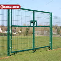 Valla de Acero Soldada Skyhall con Curvatura en V, 6 Pies, Impermeable, Resistente a la Putrefacción, Incluye Modelado 3D para Jardines, Parques, Caminos, Enrejados y Portones