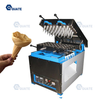 Machine automatique de fabrication de cornets de café, thé et crème glacée beignet comestible Machine de fabrication de biscuits gaufrettes
